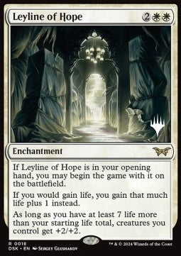 Leyline of Hope (V.2) - Duskmourn: House of Horror: Promos (Rare) [PDSK-18]