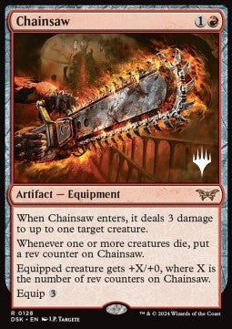 Chainsaw (V.2) - Duskmourn: House of Horror: Promos (Rare) [PDSK-128] Hoofdafbeelding