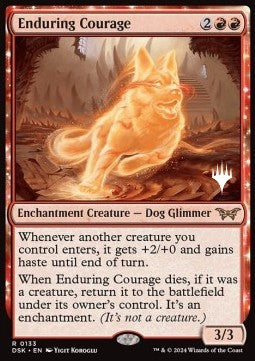 Enduring Courage (V.2) - Duskmourn: House of Horror: Promos (Rare) [PDSK-133]
