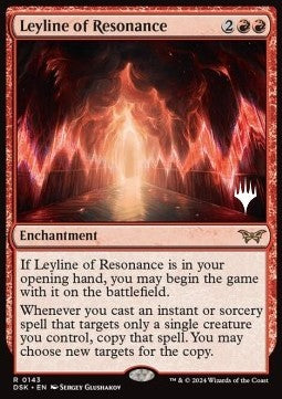 Leyline of Resonance (V.2) - Duskmourn: House of Horror: Promos (Rare) [PDSK-143]