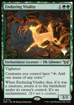 Enduring Vitality (V.2) - Duskmourn: House of Horror: Promos (Rare) [PDSK-176]