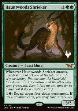 Hauntwoods Shrieker (V.2) - Duskmourn: House of Horror: Promos (Mythic) [PDSK-182] Hoofdafbeelding