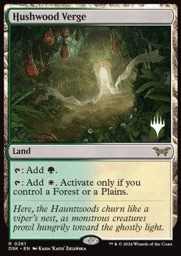 Hushwood Verge (V.2) - Duskmourn: House of Horror: Promos (Rare) [PDSK-261] Hoofdafbeelding