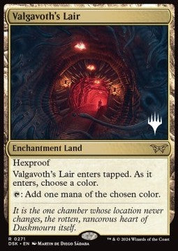 Valgavoth's Lair (V.2) - Duskmourn: House of Horror: Promos (Rare) [PDSK-271] Hoofdafbeelding
