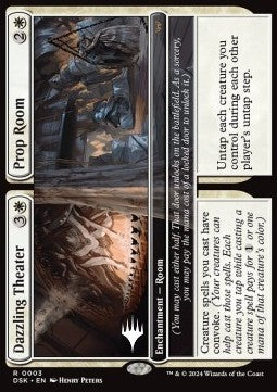 Dazzling Theater // Prop Room (V.2) - Duskmourn: House of Horror: Promos (Rare) [PDSK-3] Hoofdafbeelding