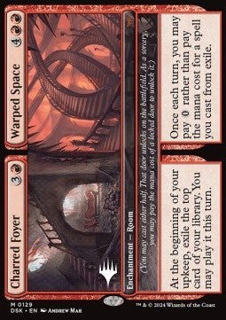 Charred Foyer // Warped Space (V.2) - Duskmourn: House of Horror: Promos (Mythic) [PDSK-129] Hoofdafbeelding