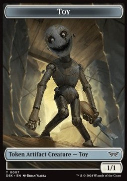 Toy Token (A 1/1) // Treasure Token - Duskmourn: House of Horror: Tokens (Token) [TDSK-T 7/15] Hoofdafbeelding