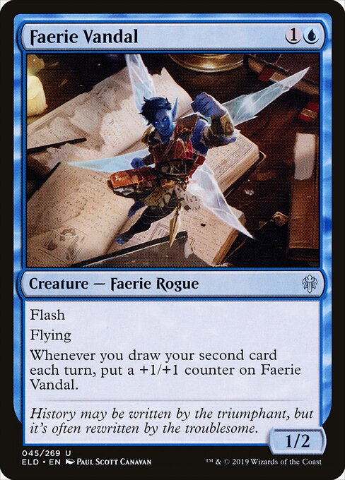 Faerie Vandal – Throne of Eldraine (ELD-45) Magic: The Gathering card