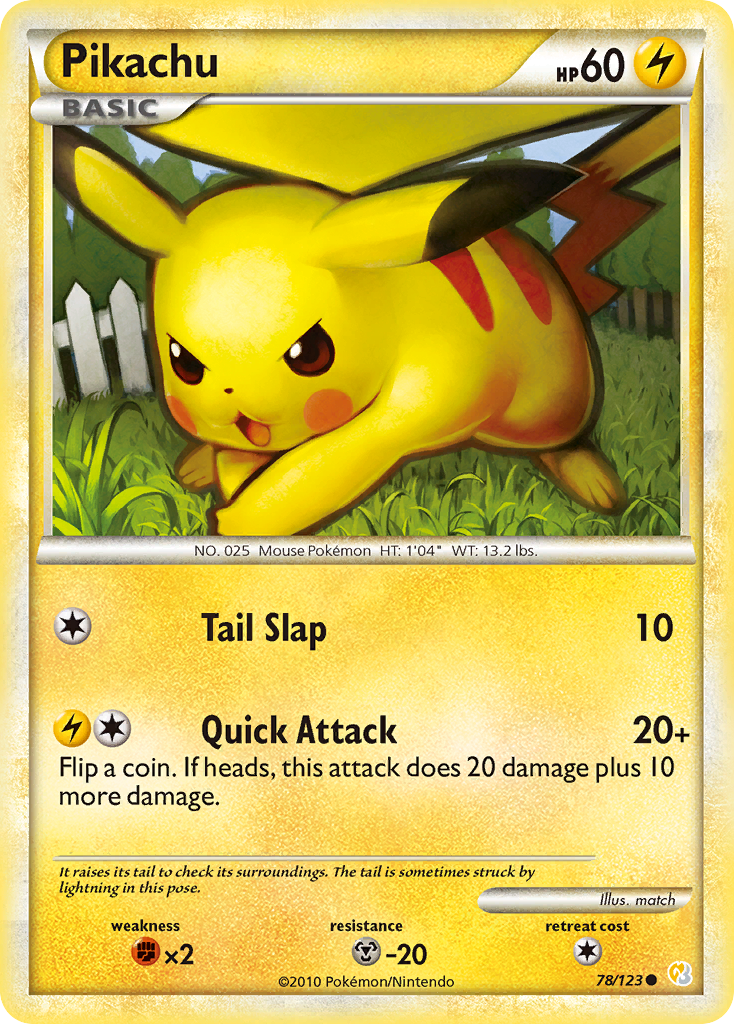 Pikachu – HeartGold & SoulSilver 78 – Pokémon TCG single card Hoofdafbeelding