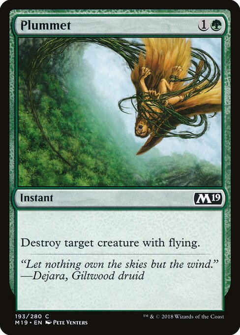 Plummet – Core 2019 (M19-193) Magic: The Gathering card
