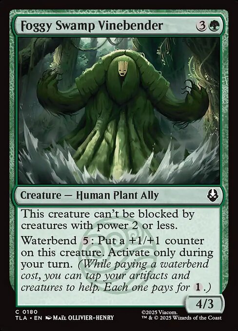 Foggy Swamp Vinebender – Magic: The Gathering | Avatar: The Last Airbender (TLA-180) Magic: The Gathering card