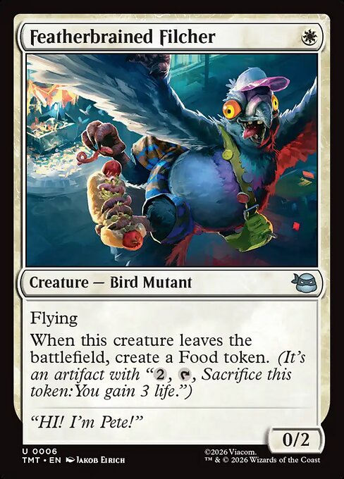 Featherbrained Filcher – Teenage Mutant Ninja Turtles (TMT-6) Magic: The Gathering card | LC-REM-20260804-15621002002764-78c55706-4d00-4b97-965c-0b2d0963e59d