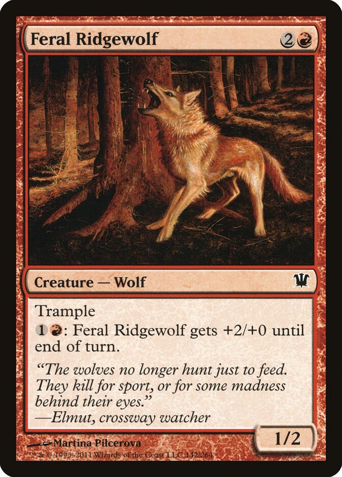 Feral Ridgewolf - Innistrad (Common) [ISD-142] Image principale du produit