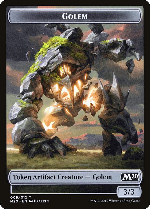 Golem – Core Set 2020 Tokens (TM20-9) Magic: The Gathering card | LC-REM-20260804-15151495741772-78ea4711-a951-4a1b-88cb-f628f97b6164