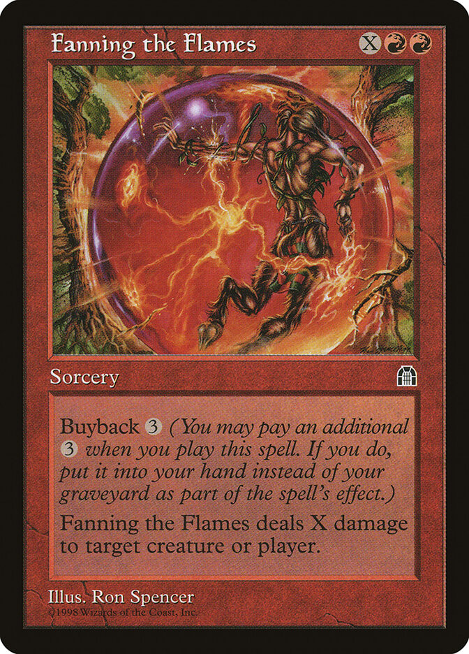 Magic-kaart Fanning the Flames STH-80 uit Stronghold (Uncommon)
