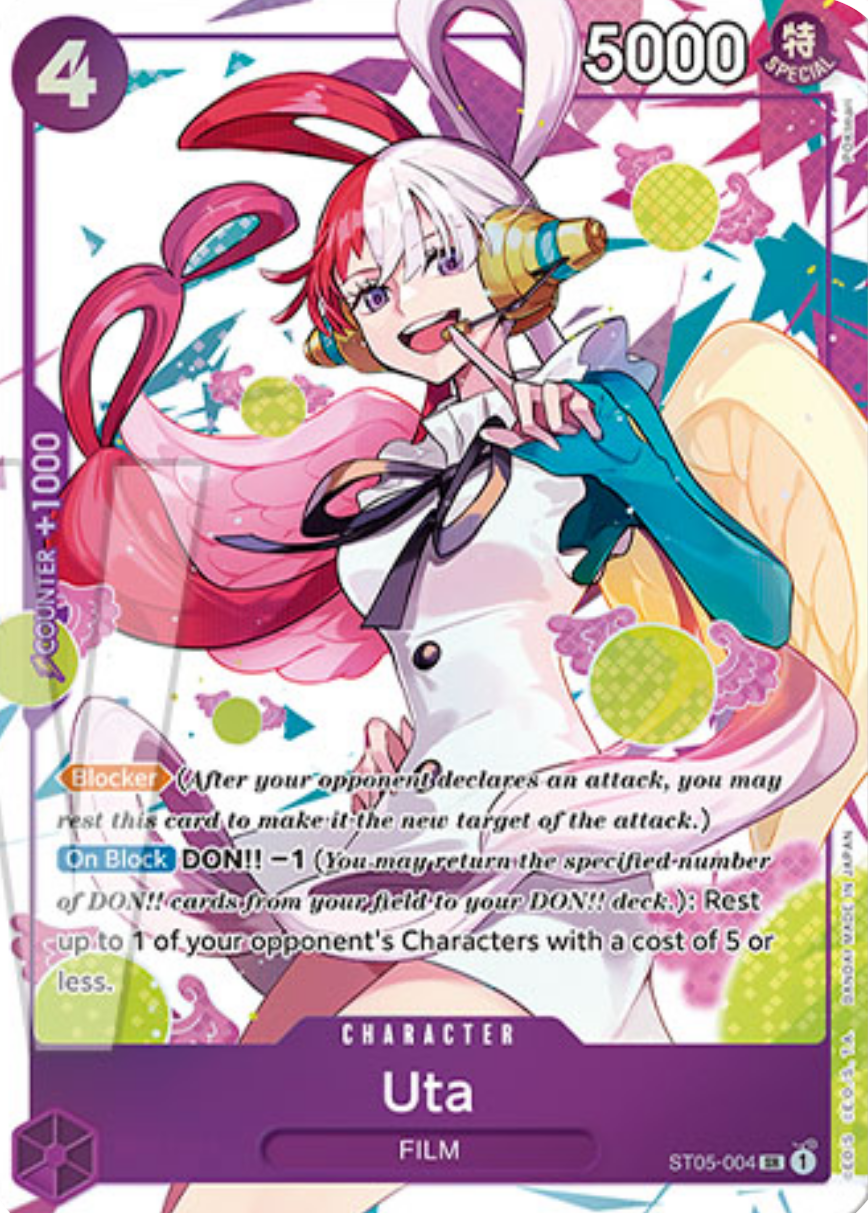 Uta (ST05-004) - Unnumbered Promos (Super Rare) [UP-ST05-004] Hoofdafbeelding