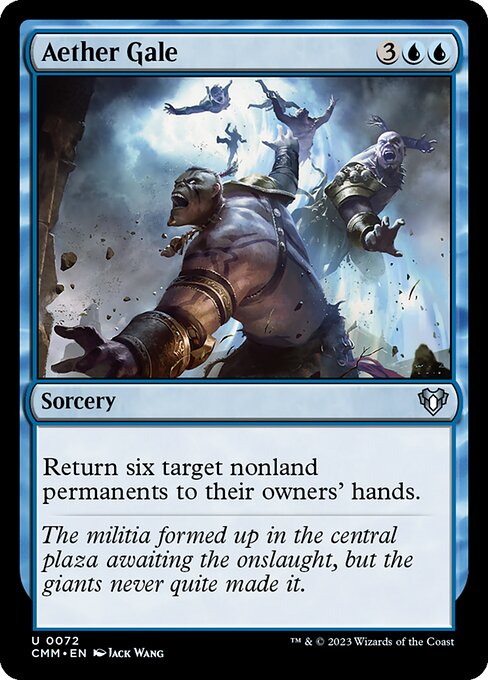 Aether Gale – Commander Masters (CMM-72) Magic: The Gathering kaart Main image