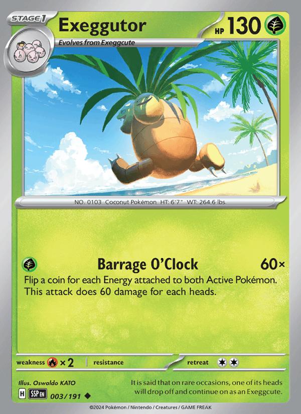 Exeggutor - Surging Sparks (Uncommon) [SSP-003] Hoofdafbeelding