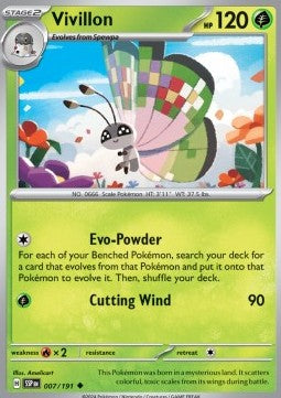 Vivillon - Surging Sparks (Uncommon) [SSP-007] Hauptbild