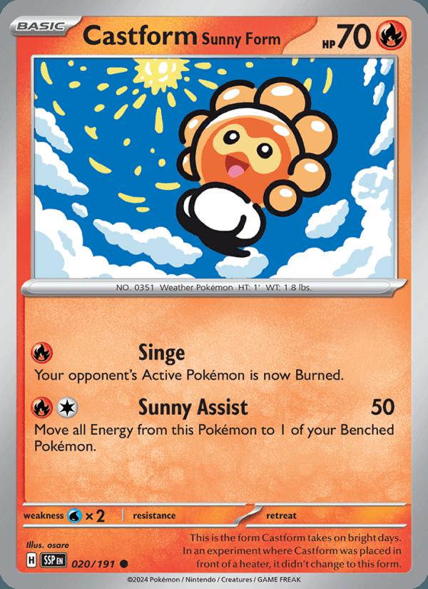 Castform Sunny Form - Surging Sparks (Common) [SSP-020] Immagine principale del prodotto