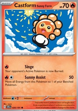 Castform Sunny Form - Surging Sparks (Common) [SSP-020]