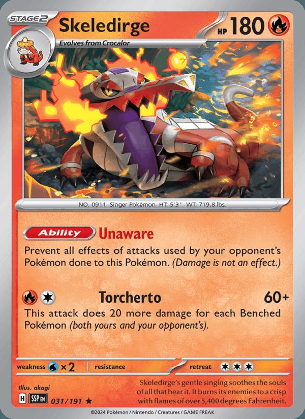Skeledirge - Surging Sparks (Rare) [SSP-031] Main image