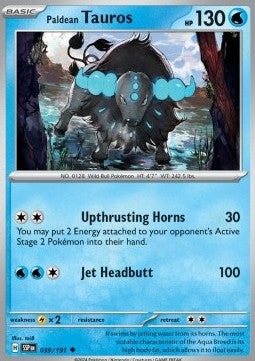 Paldean Tauros - Surging Sparks (Uncommon) [SSP-039] Imagen principal del producto