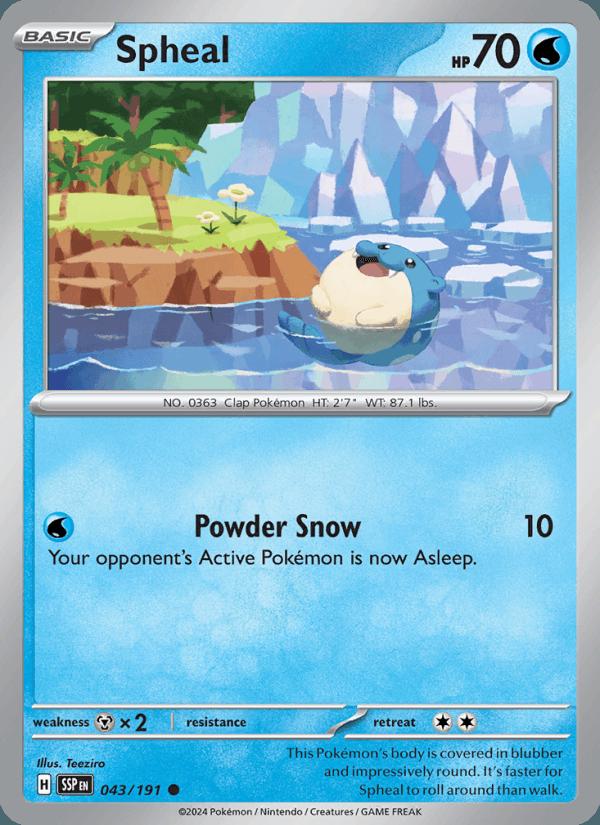 Spheal - Surging Sparks (Common) [SSP-043] Main image