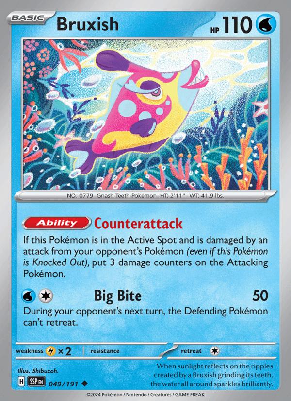 Bruxish - Surging Sparks (Uncommon) [SSP-049] Immagine principale del prodotto