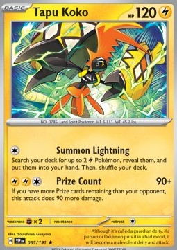 Tapu Koko - Surging Sparks (Rare) [SSP-065] Hover Image