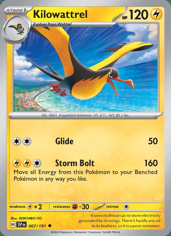 Kilowattrel - Surging Sparks (Uncommon) [SSP-067] Main image