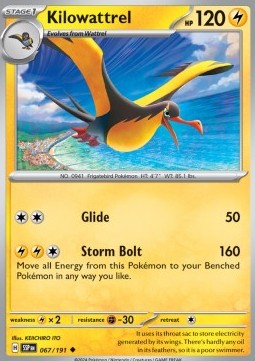 Kilowattrel - Surging Sparks (Uncommon) [SSP-067] Hover Image