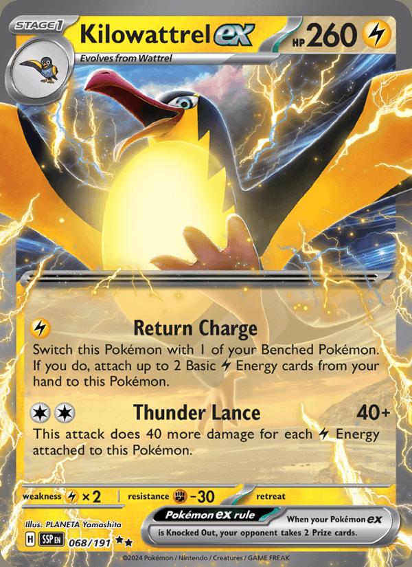 Kilowattrel ex - Surging Sparks (Double Rare) [SSP-068] Imagen principal del producto