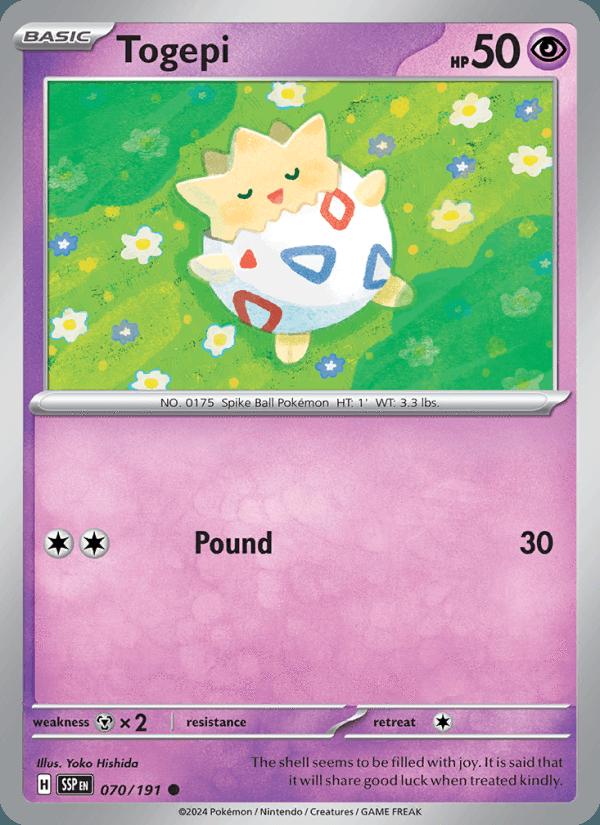 Togepi - Surging Sparks (Common) [SSP-070] Image principale du produit