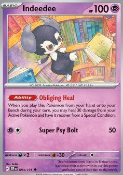 Indeedee - Surging Sparks (Uncommon) [SSP-093] Hover Image