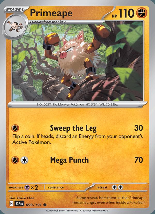 Primeape - Surging Sparks (Common) [SSP-099] Image principale du produit