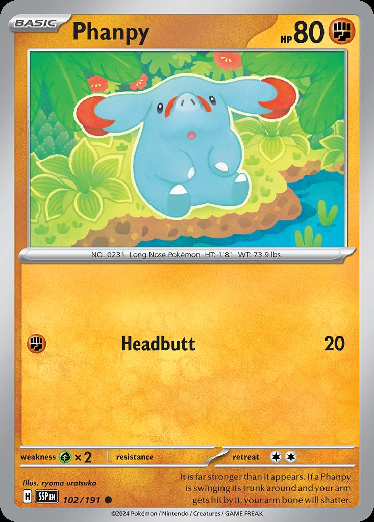 Phanpy - Surging Sparks (Common) [SSP-102] Main image