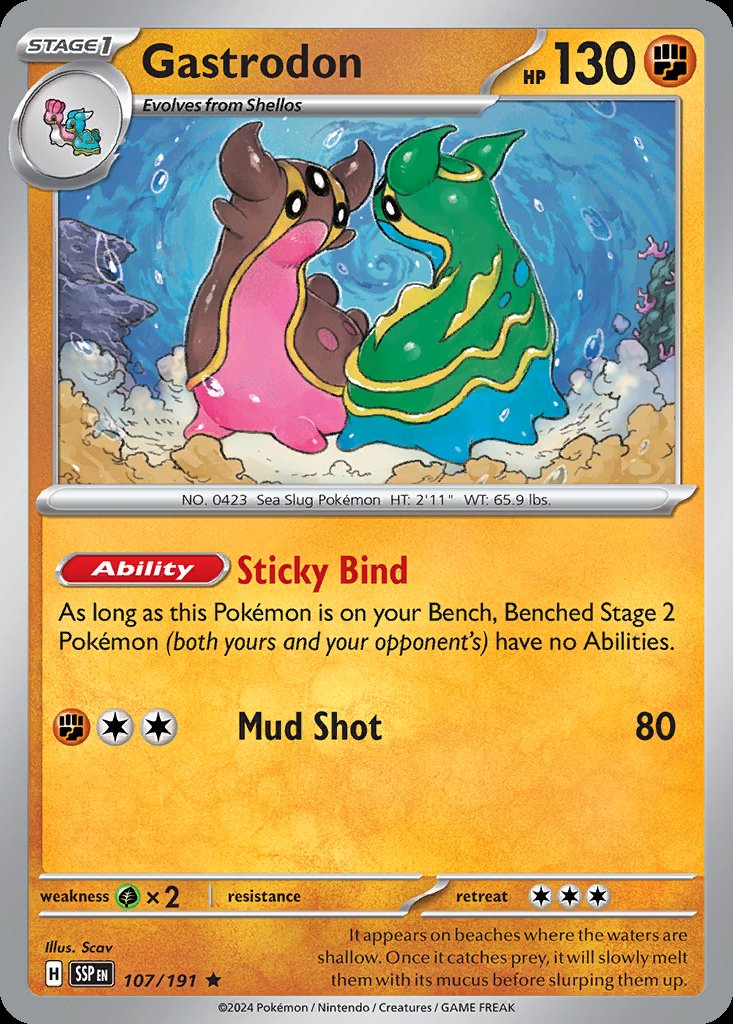 Gastrodon - Surging Sparks (Rare) [SSP-107] Imagen principal del producto