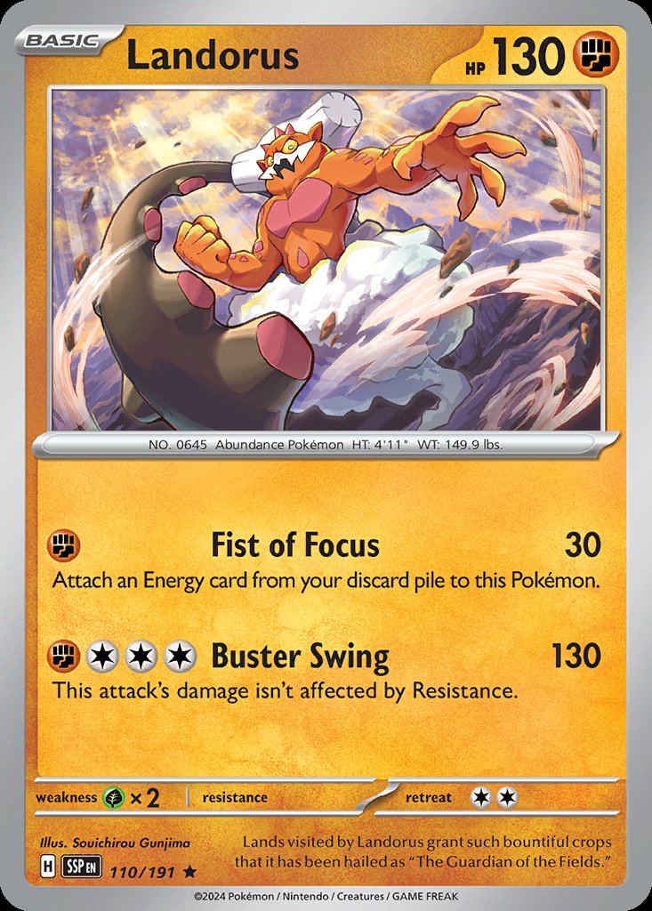 Landorus - Surging Sparks (Rare) [SSP-110] Main image