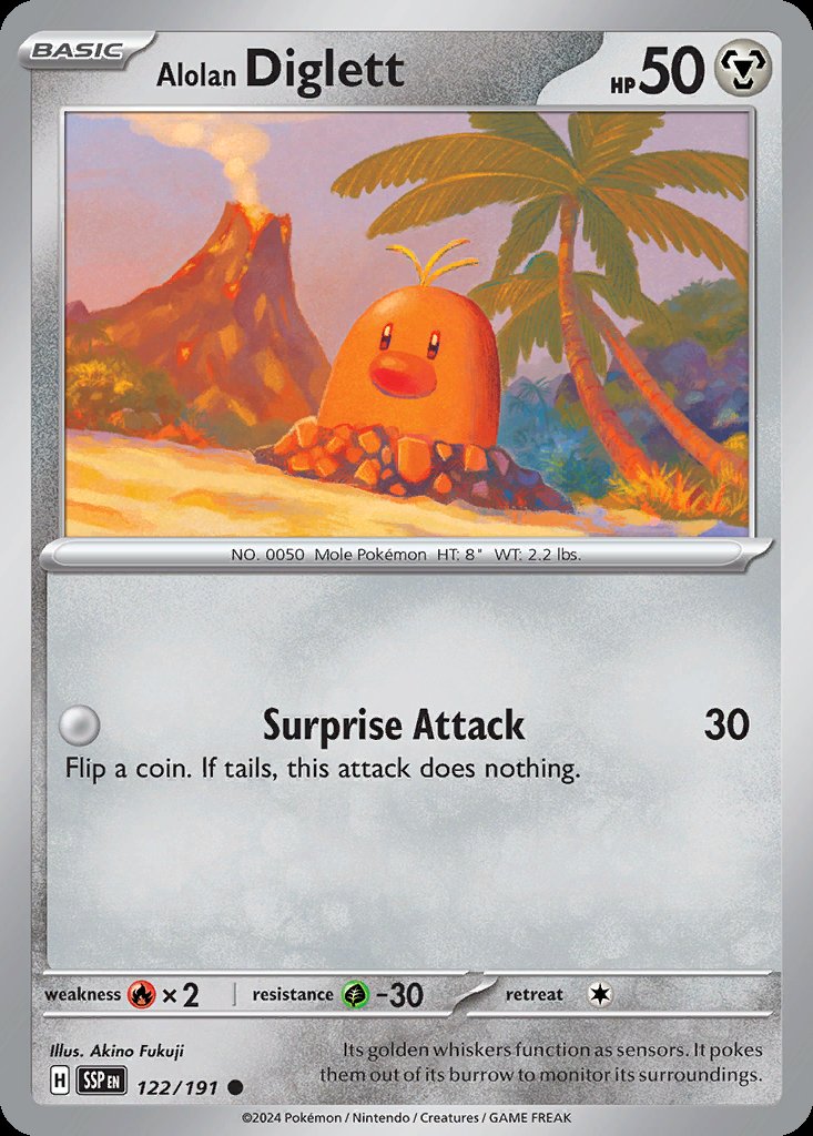 Alolan Diglett - Surging Sparks (Common) [SSP-122] Immagine principale del prodotto