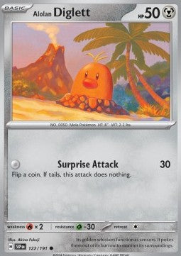Alolan Diglett - Surging Sparks (Common) [SSP-122] Hover Image