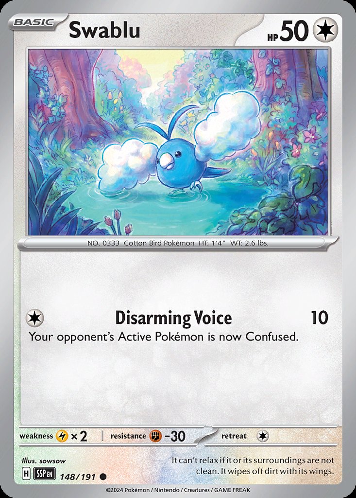 Swablu - Surging Sparks (Common) [SSP-148] Image principale du produit