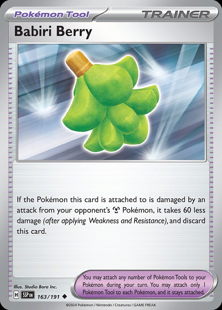 Babiri Berry - Surging Sparks (Uncommon) [SSP-163] Immagine principale del prodotto