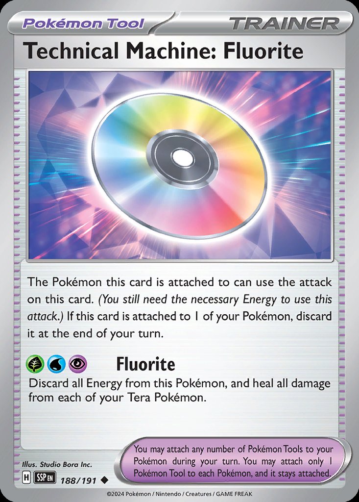 Technical Machine: Fluorite - Surging Sparks (Uncommon) [SSP-188] Main image