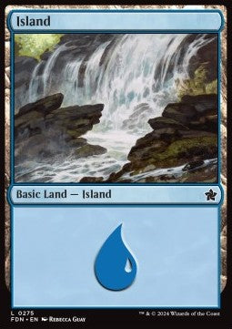 Island (V.2) - Magic: The Gathering Foundations (Land) [FDN-275] Hover Image