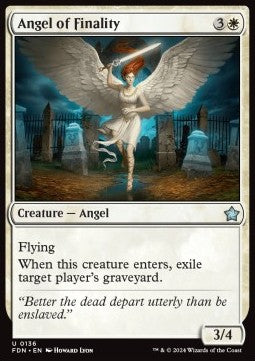 Angel of Finality - Magic: The Gathering Foundations (Uncommon) [FDN-136] Hover Image