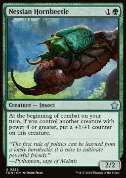 Nessian Hornbeetle - Magic: The Gathering Foundations (Uncommon) [FDN-229] Hover Image