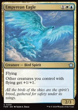 Empyrean Eagle - Magic: The Gathering Foundations (Uncommon) [FDN-239] Hover Image