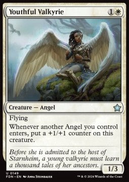 Youthful Valkyrie - Magic: The Gathering Foundations (Uncommon) [FDN-149] Hover Image