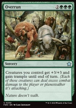 Overrun - Magic: The Gathering Foundations (Uncommon) [FDN-230] Hover Image